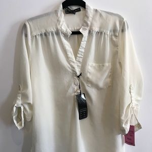 Ali & Kris Sheer White Tunic